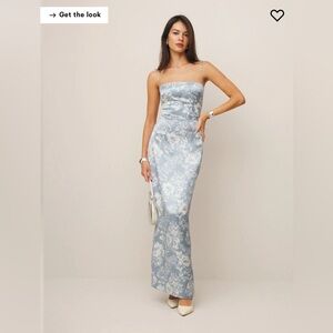 Reformation Frankie Silk Dress
